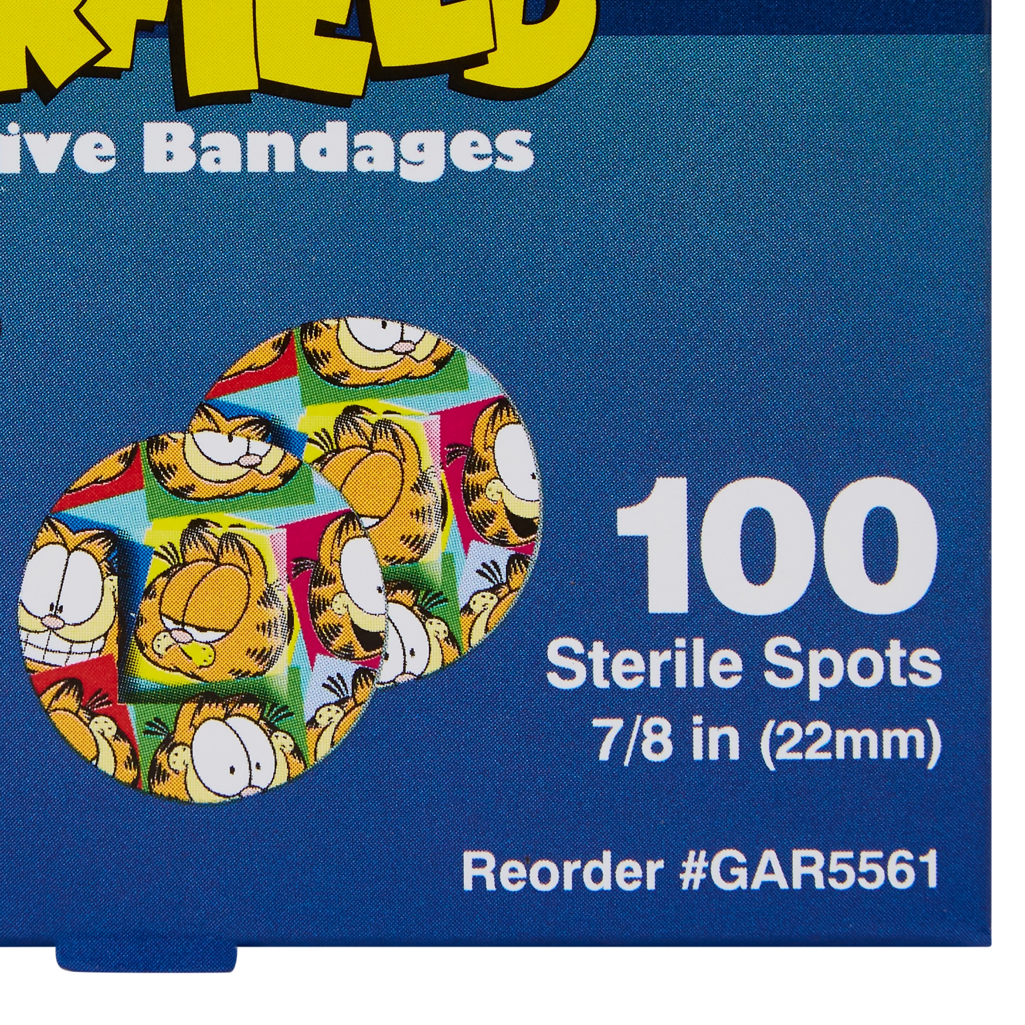 Garfield Adhesive Bandages, 7/8" Spots, Latex Free (LF)