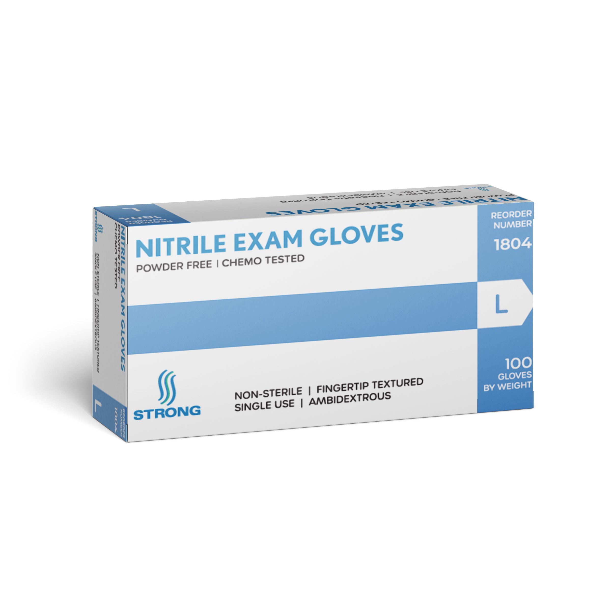 Nitrile Exam Gloves, Powder Free, Latex Free, Non Sterile