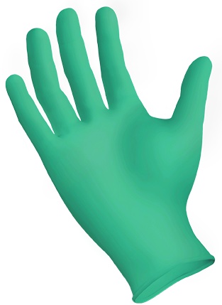 SemperSure Green Nitrile Exam Gloves, Powder Free, Non Sterile