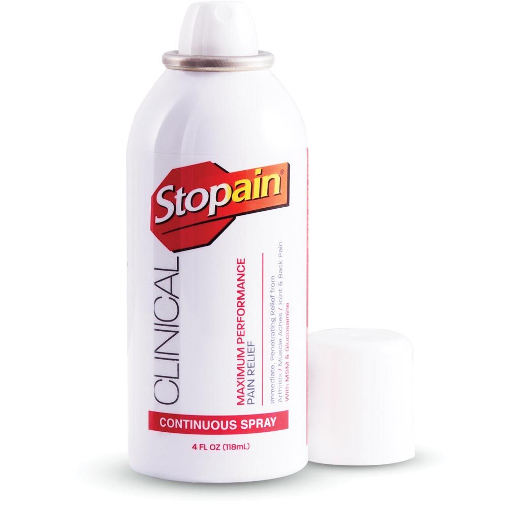 Clinical Topical Pain Relief for Muscles & Joints, Continuous Spray, 4 fl oz