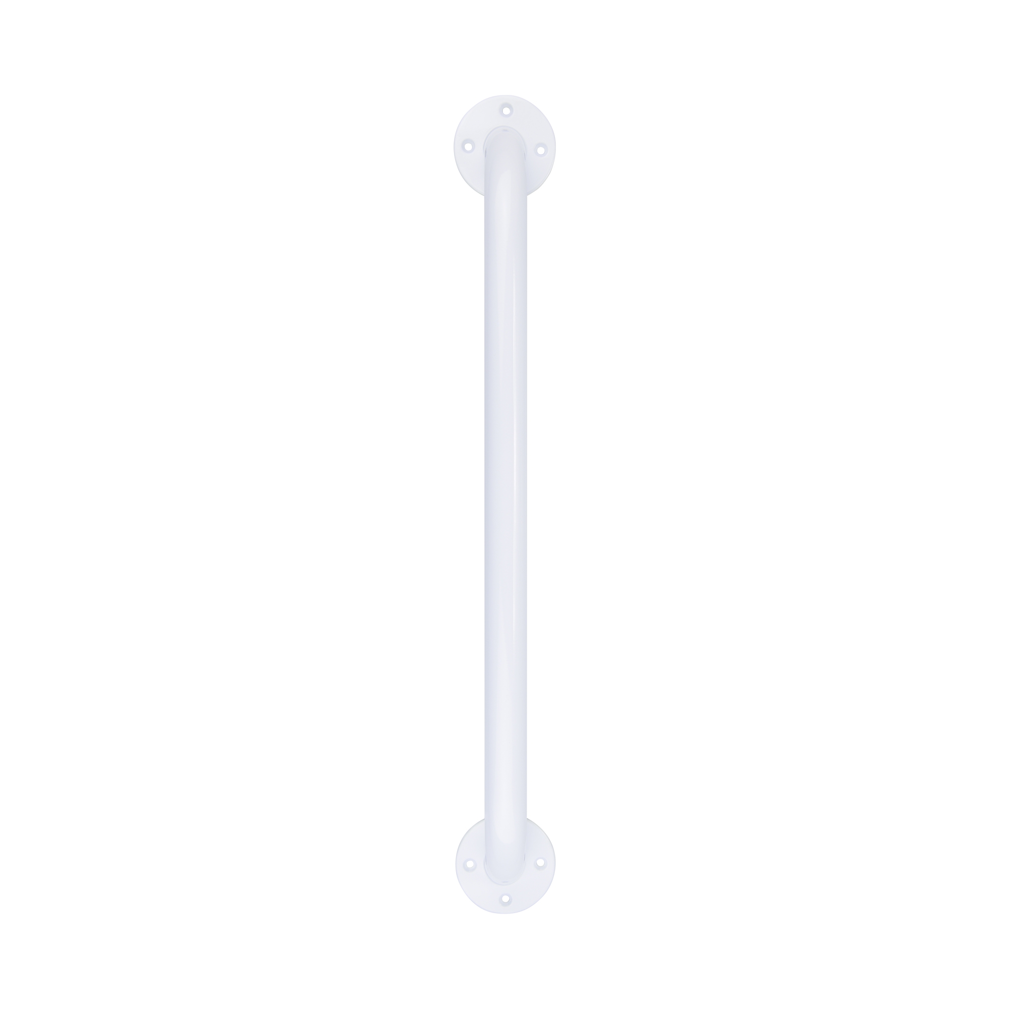 Grab Bar, 4 Screws, White Steel