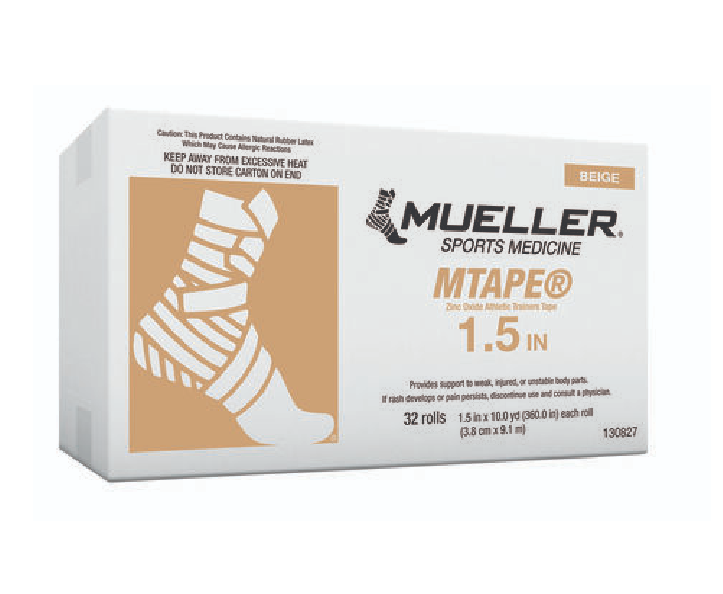 MTape Zinc Oxide Athletic Trainers Tape, 1.5" x 10 yds