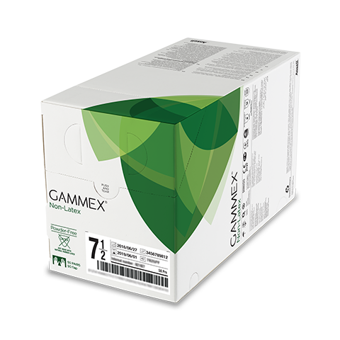 Gammex Non Latex Neoprene Gloves Green Powder Free Sterile