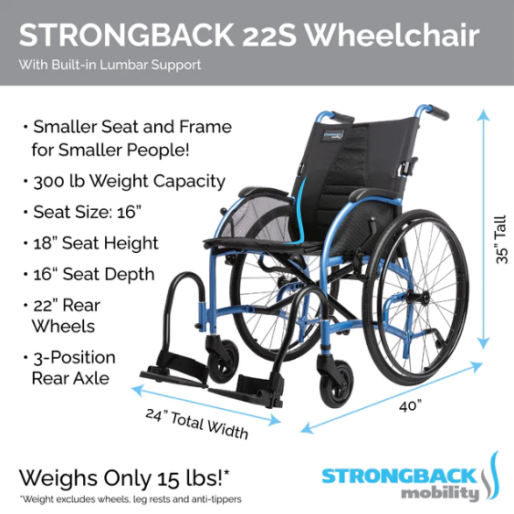 Comfot Small Lightweight and Foldable Wheelchair