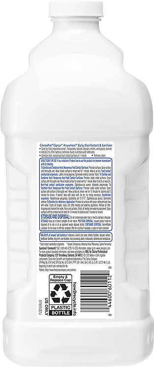 Anywhere Daily Disinfectant & Sanitizer for Sprayer Devices, 64 oz