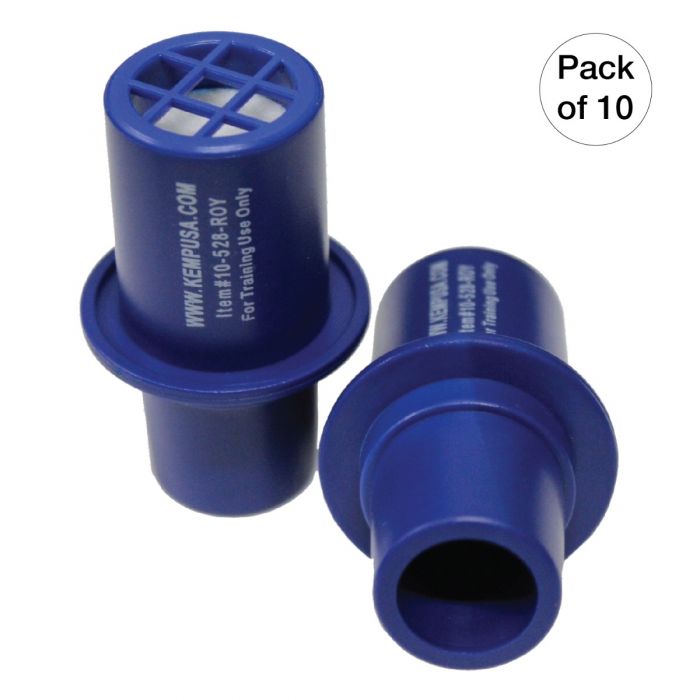 CPR Training Valves, Royal Blue Pack Of 10