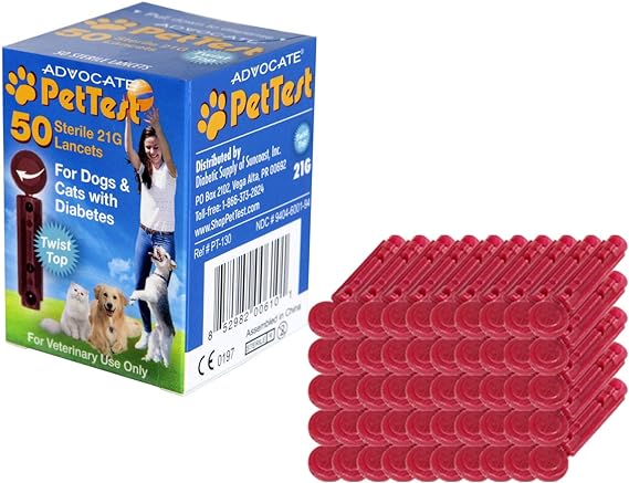 PetTest Sterile Twist Top Lancets