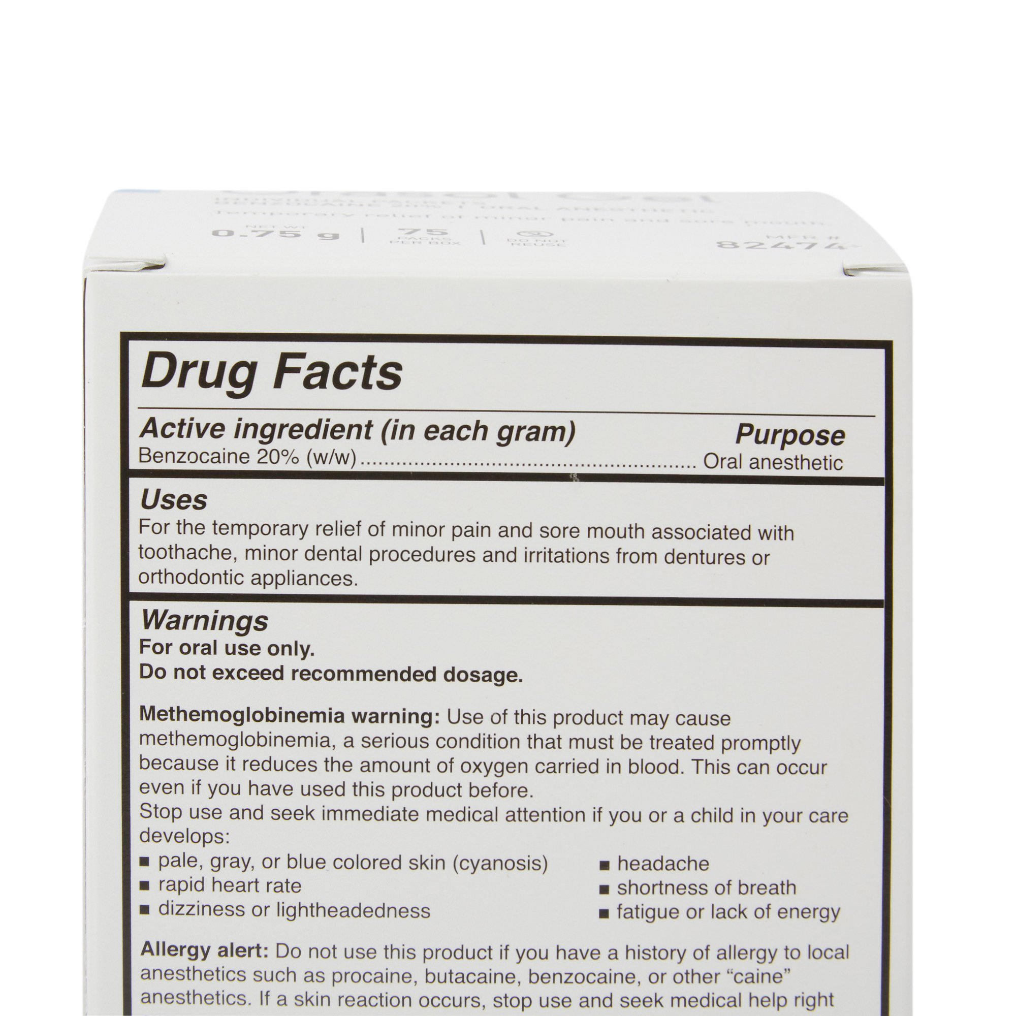 Oral Pain Relief 20% Strength Benzocaine Oral Gel