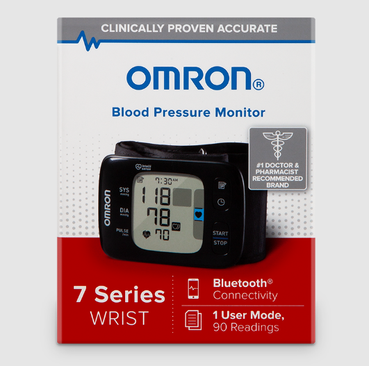 Omron 7 Series Wireless Wrist Blood Pressure Monitor - Open Box
