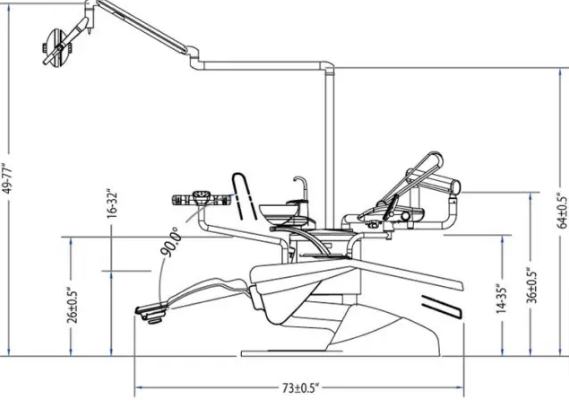 Vanguard Smart Dental Exam Chair