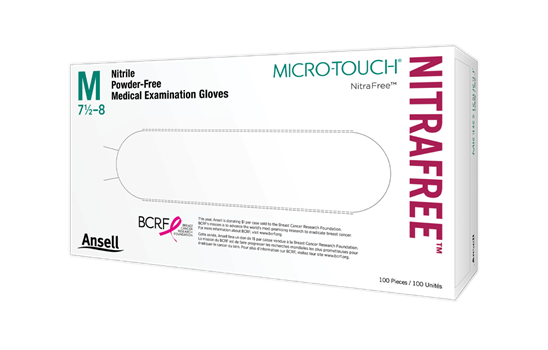 Micro Touch Nitra Free Exam Gloves, Powder Free, Latex Free, Non Sterile