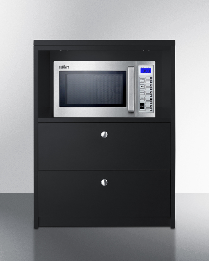 ADA Height 2 Drawer Microwave Cabinet