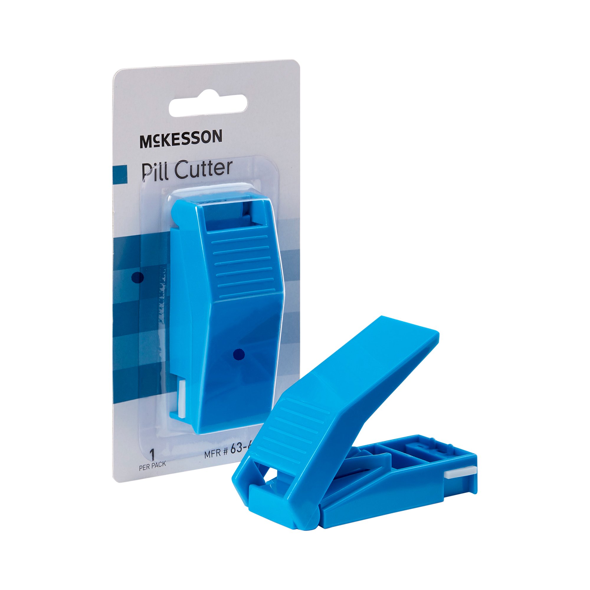 Pill Cutter Hand Operated Blue