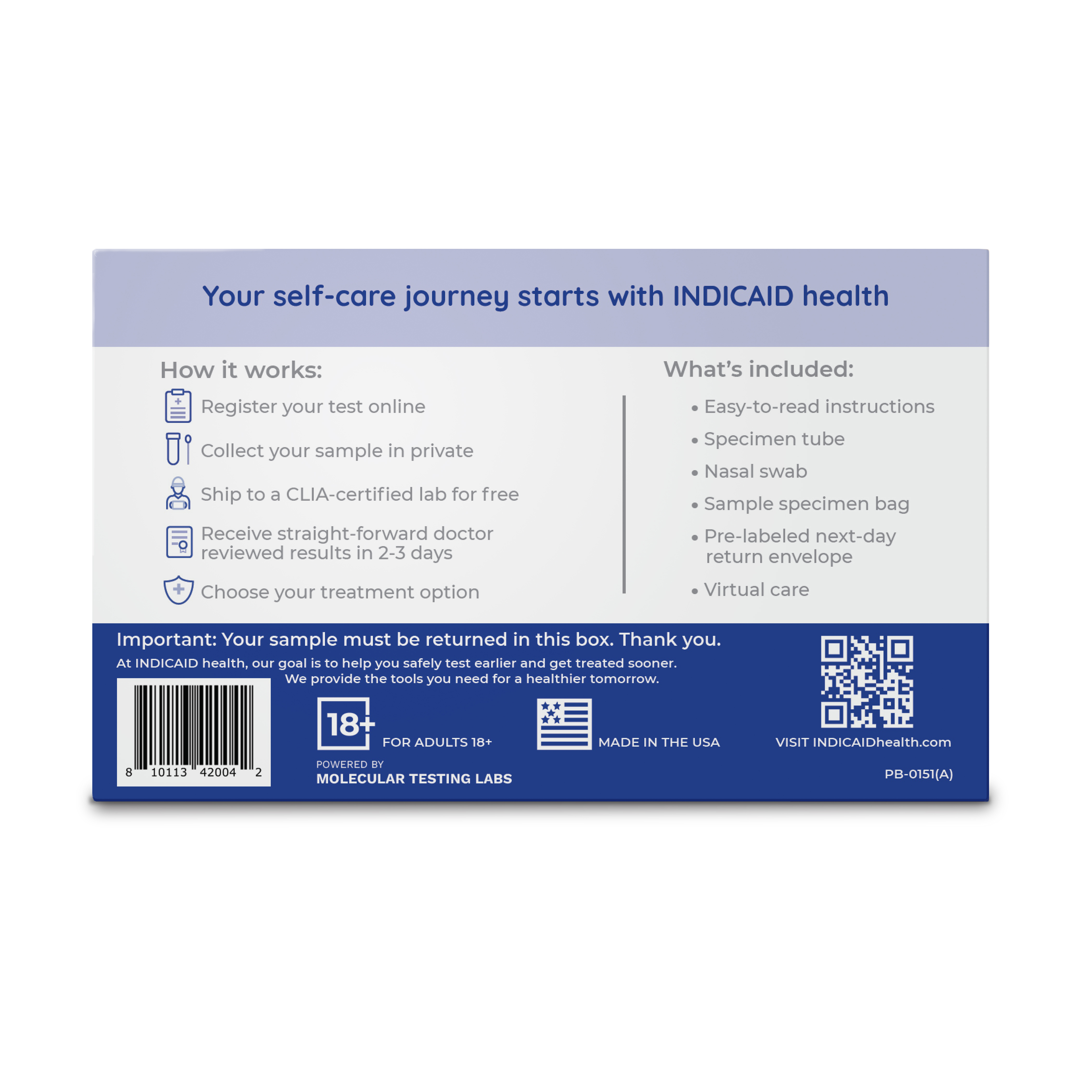 Respiratory Health 3 FLU A & B & RSV At Home Test