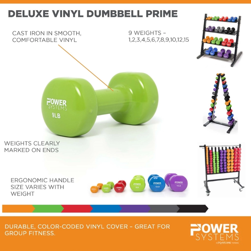 Deluxe Vinyl Coated Dumbbell