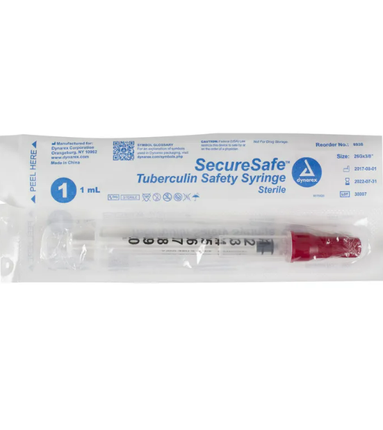 SecureSafe Tuberculin Safety Syringe