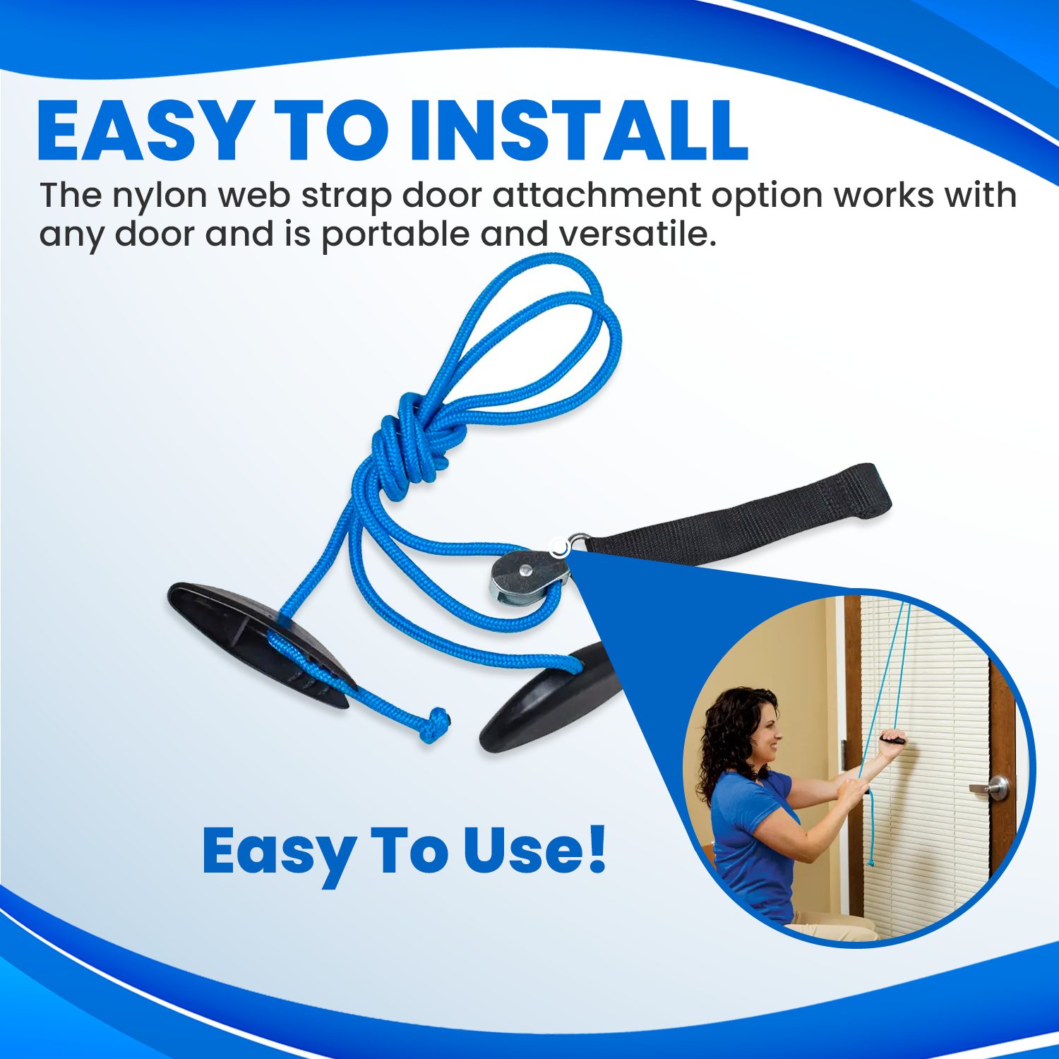 Shoulder Pulley with Webbing Door Strap