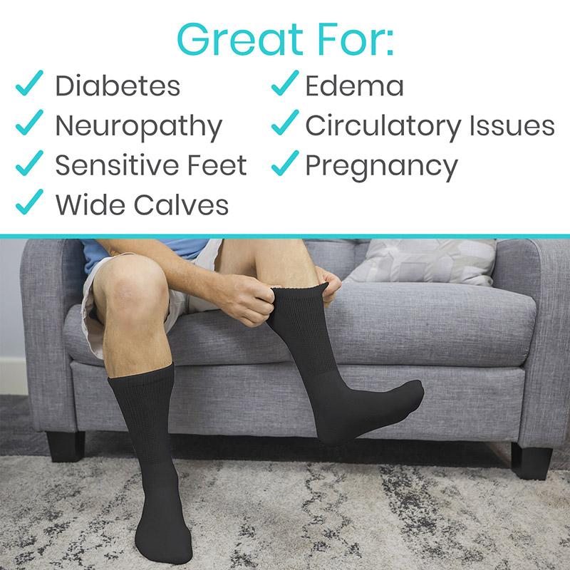 Non Binding Socks - Gentle Support and Stretch