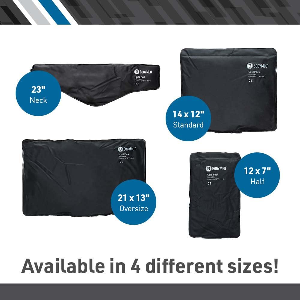 Heavy Duty Black Urethane Cold Packs - Oversize 21' X 13