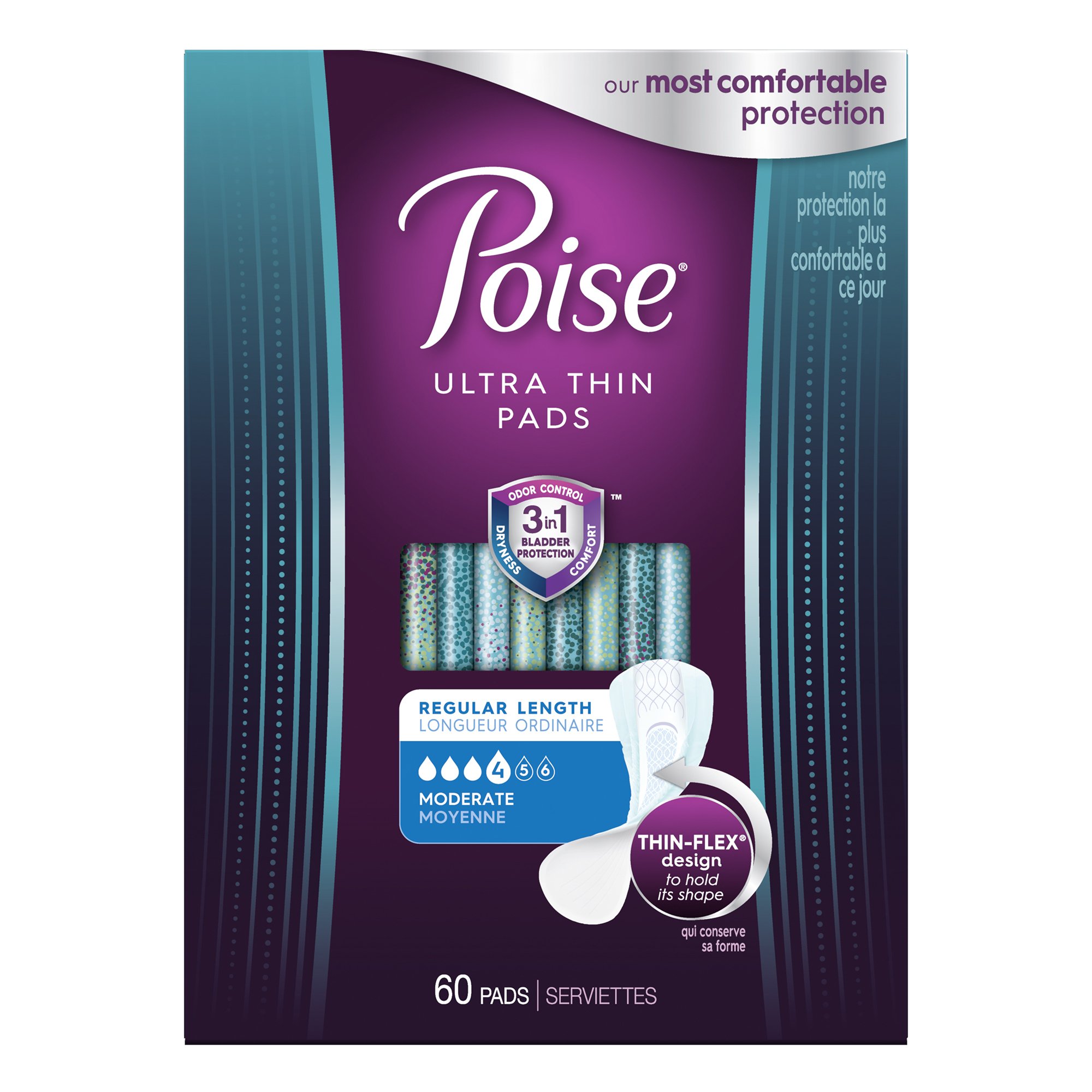 Poise Bladder Control Pads, Ultra Thin, Moderate Absorbency