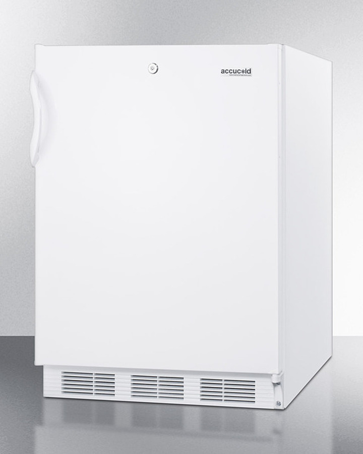 ADA Compliant 24" Wide All Refrigerator with Lock and Flat Door Liner