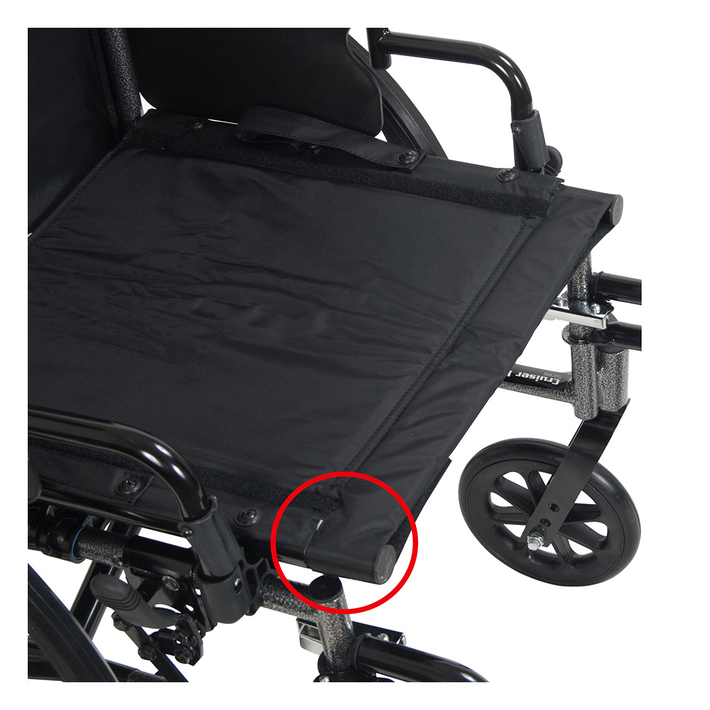 Cruiser III Light Weight 18" Wheelchair with Flip Back Removable Arms, Adjustable Height Desk Arms