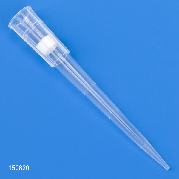 Filter Pipette Tip, Low Retention, Graduated, Natural, Sterile, Racked