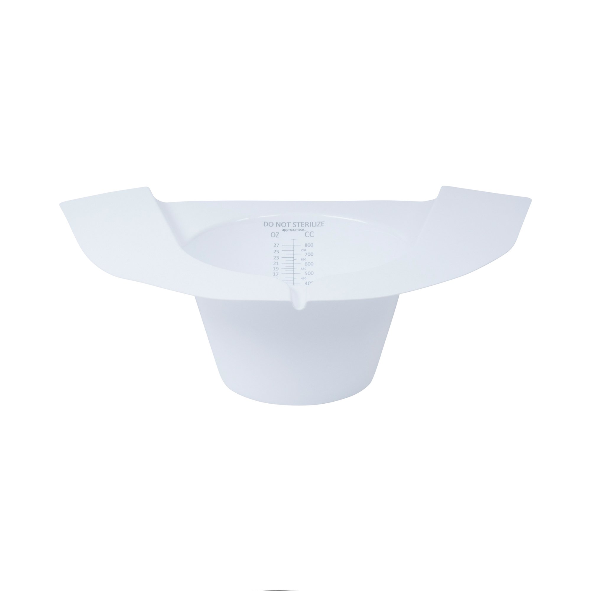 Commode Specimen Collector, Polypropylene, 800 mL 27 oz. Without Closure