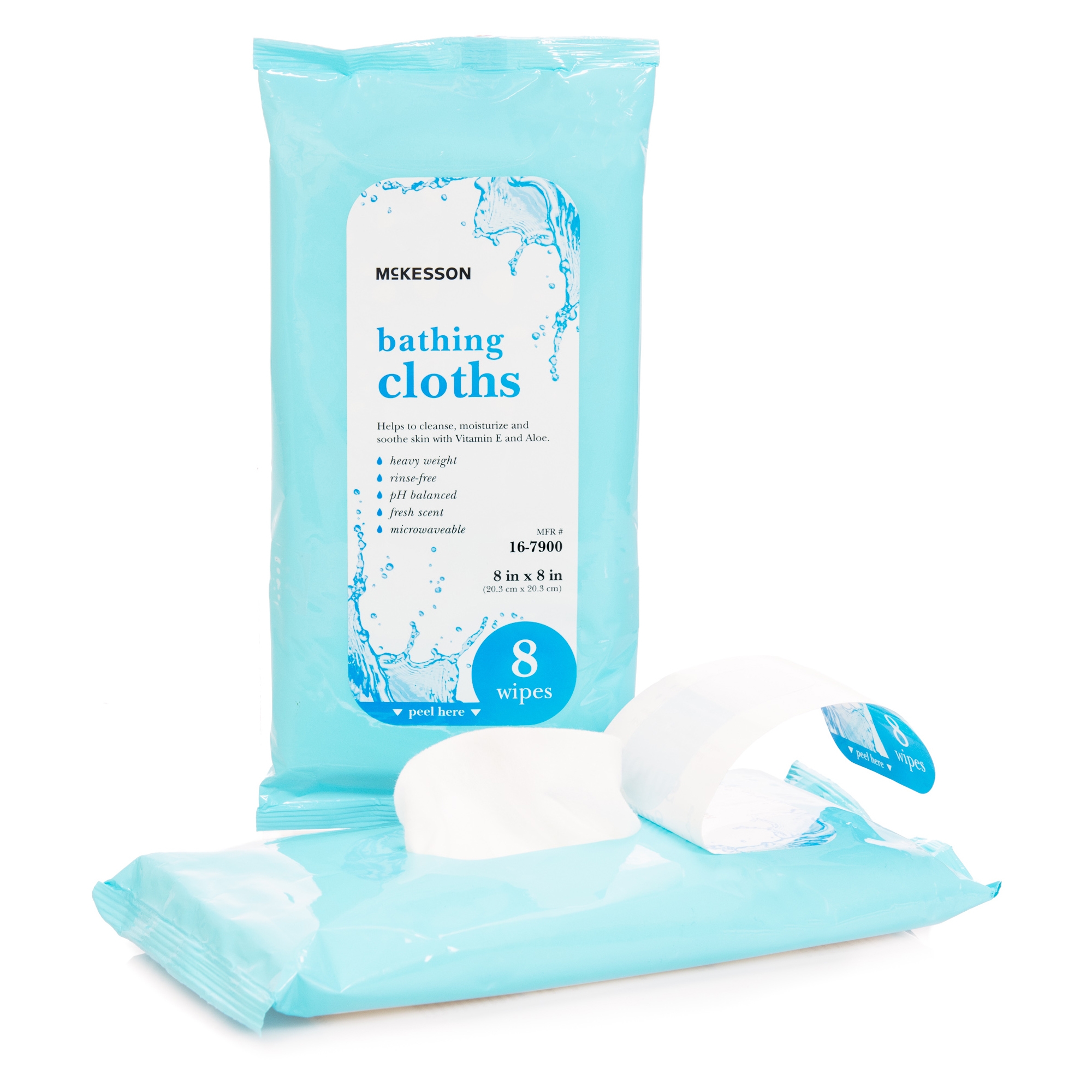 Rinse Free Bath Wipe Scented, Soft Pack
