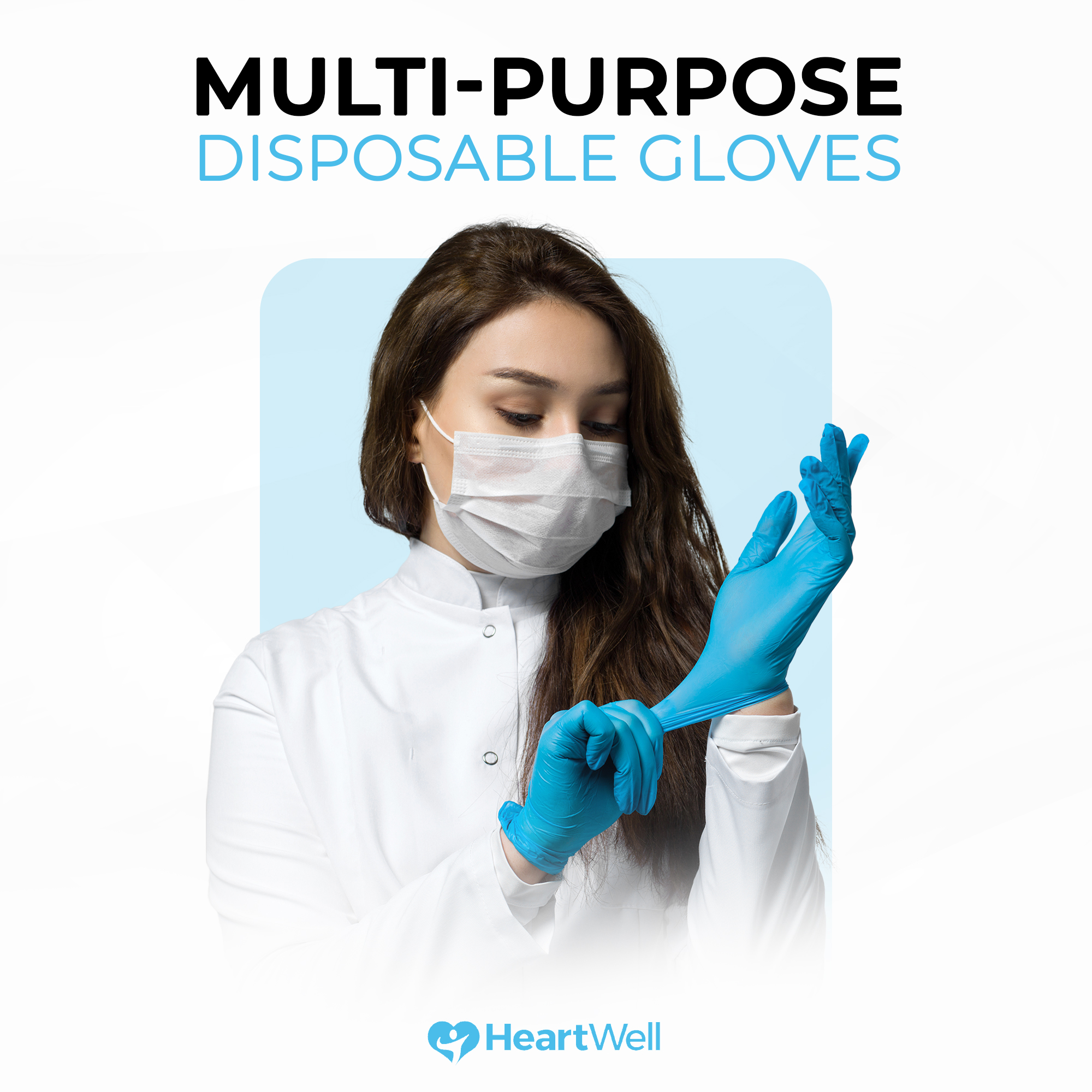 Nitrile Exam Gloves, Medium, Non Sterile
