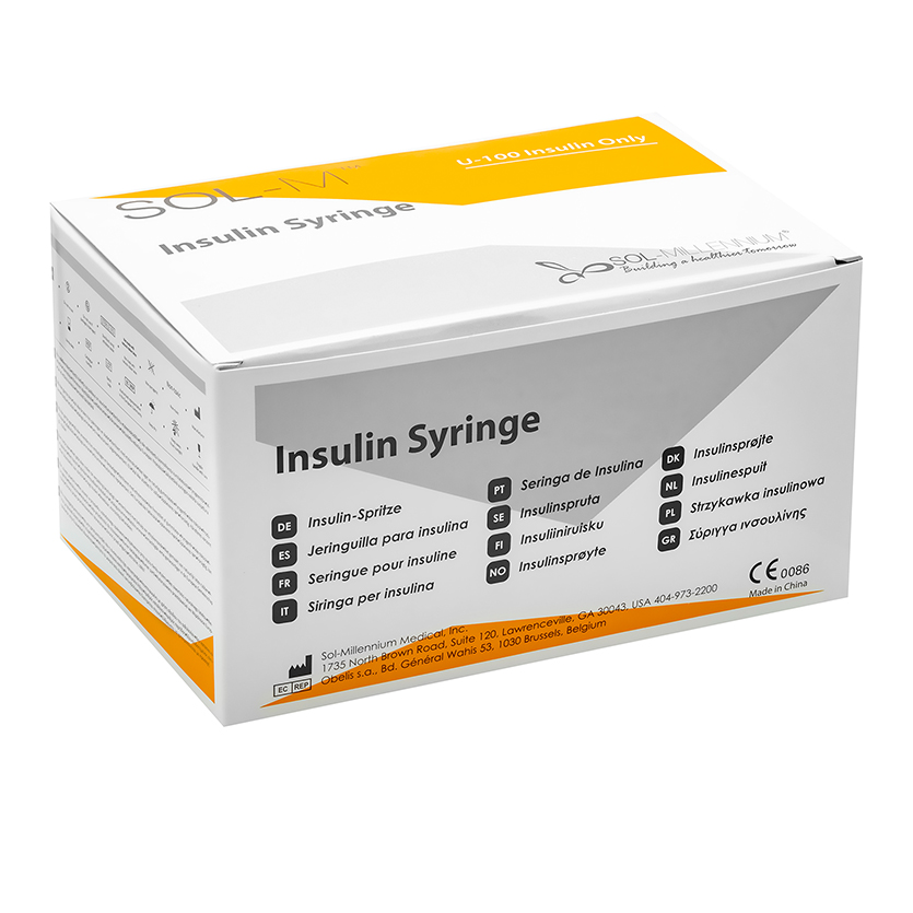 Standard Insulin Syringe with Fixed Needle