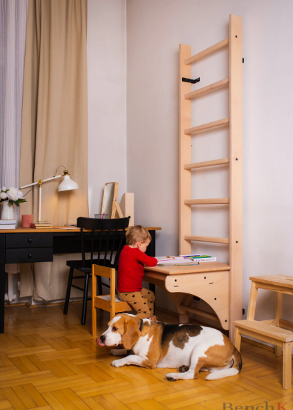 112 Wooden Stall Bars with Desk