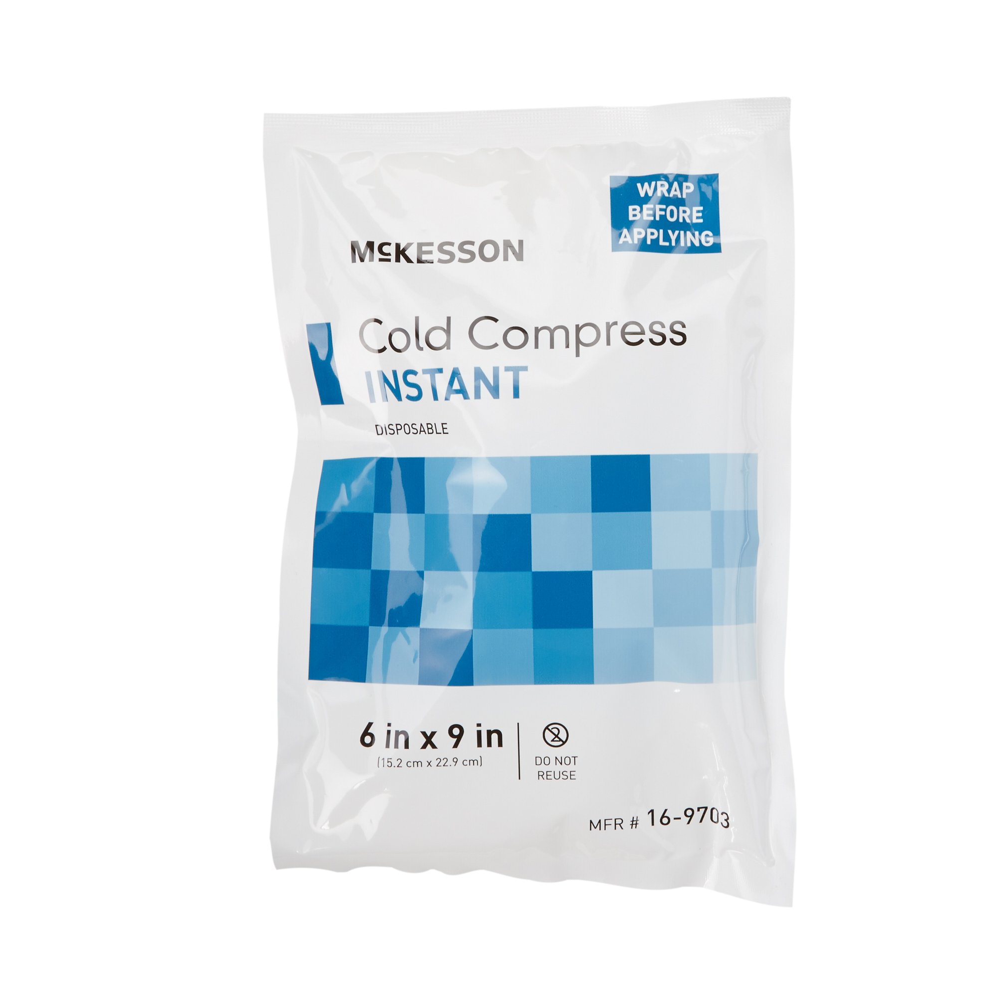 Instant Cold Compress Pack, Disposable, 6" x 9"