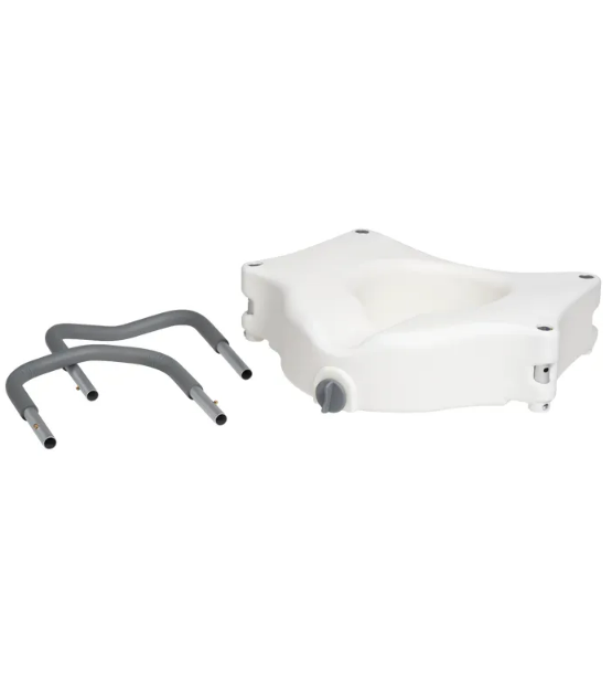 Locking Raised Toilet Seat with Arms