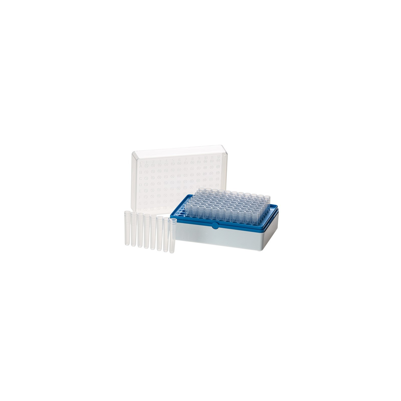 Simport Scientific T100 Biotube Rack with 12 Strips of 8 Tubes, Sterile ...