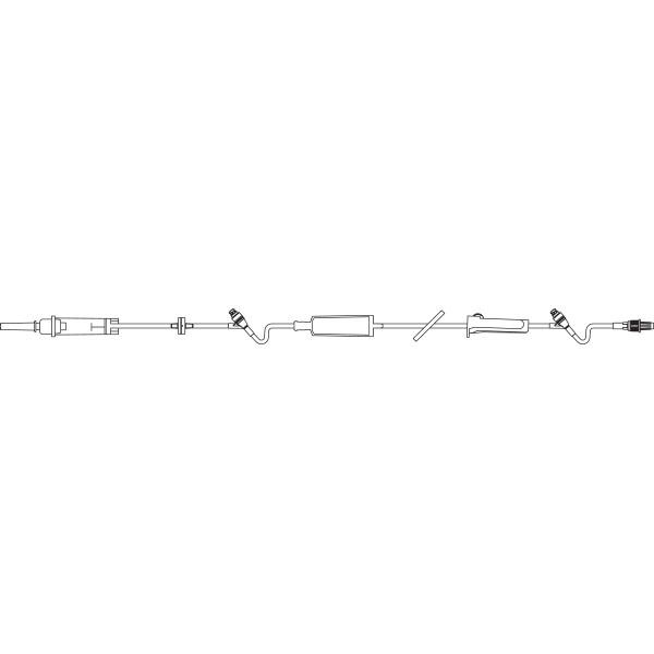 Continu Flo Solution Set, Non Vented, 0.2 Micron Filter, Clearlink Luer Activated Valve, Backcheck Valve, 10 drops/mL