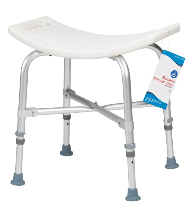 Bariatric Shower Chair without Back, White