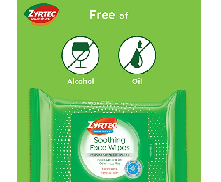 Zyrtec Soothing Face Wipe