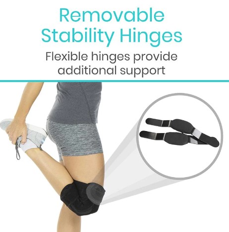 Hinged Knee Brace with Removable Splints