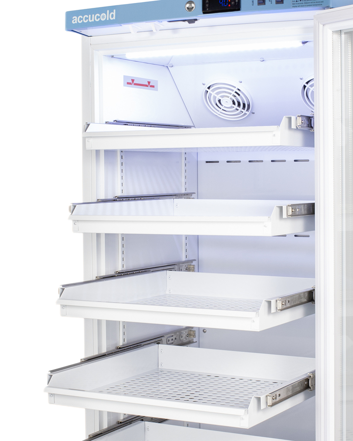 12 Cu Ft Upright Laboratory Refrigerator with Removable Drawers