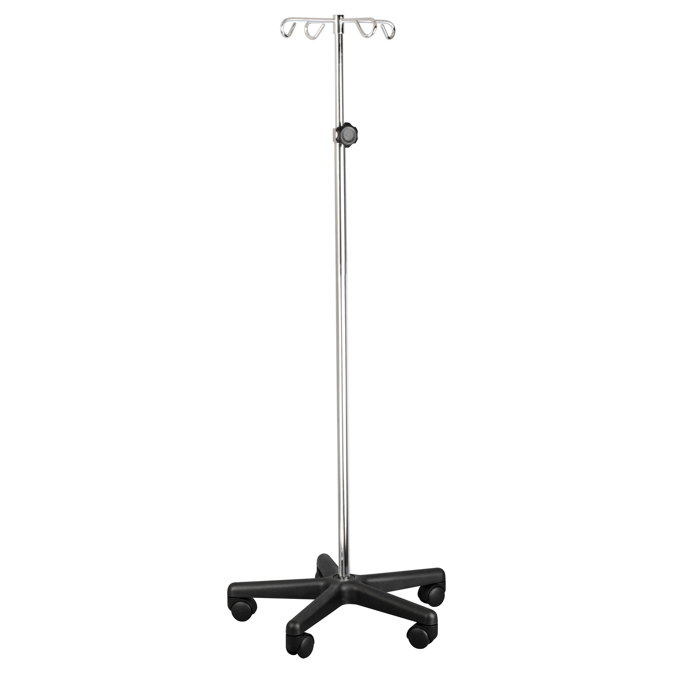 IV Pole 4 Hook 5 Caster
