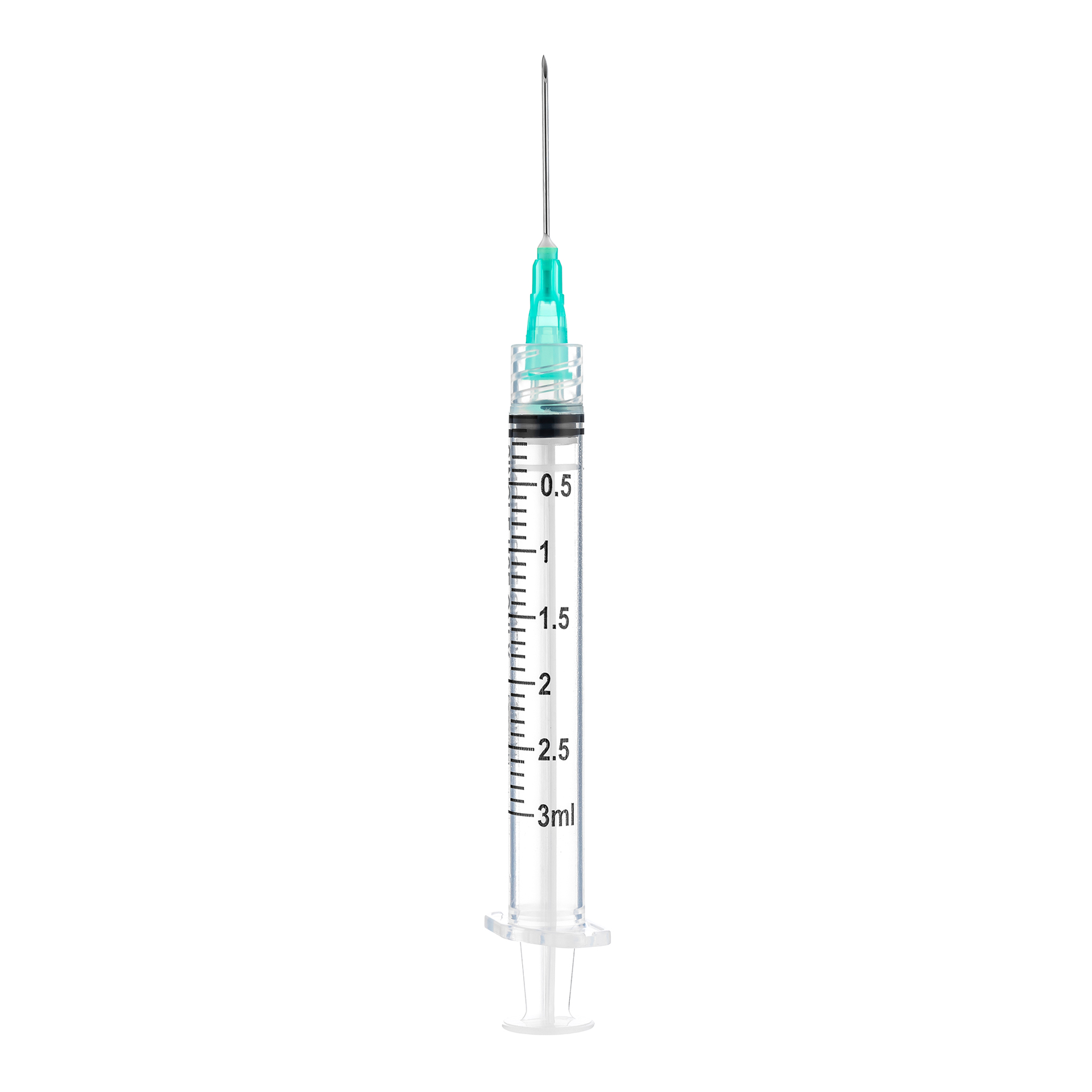 Luer Lock Syringe with Exchangeable Needle Tray