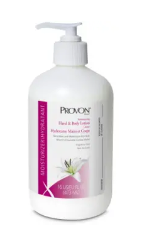 Provon Moisturizing Hand & Body Lotion, 16 oz Pump Bottle