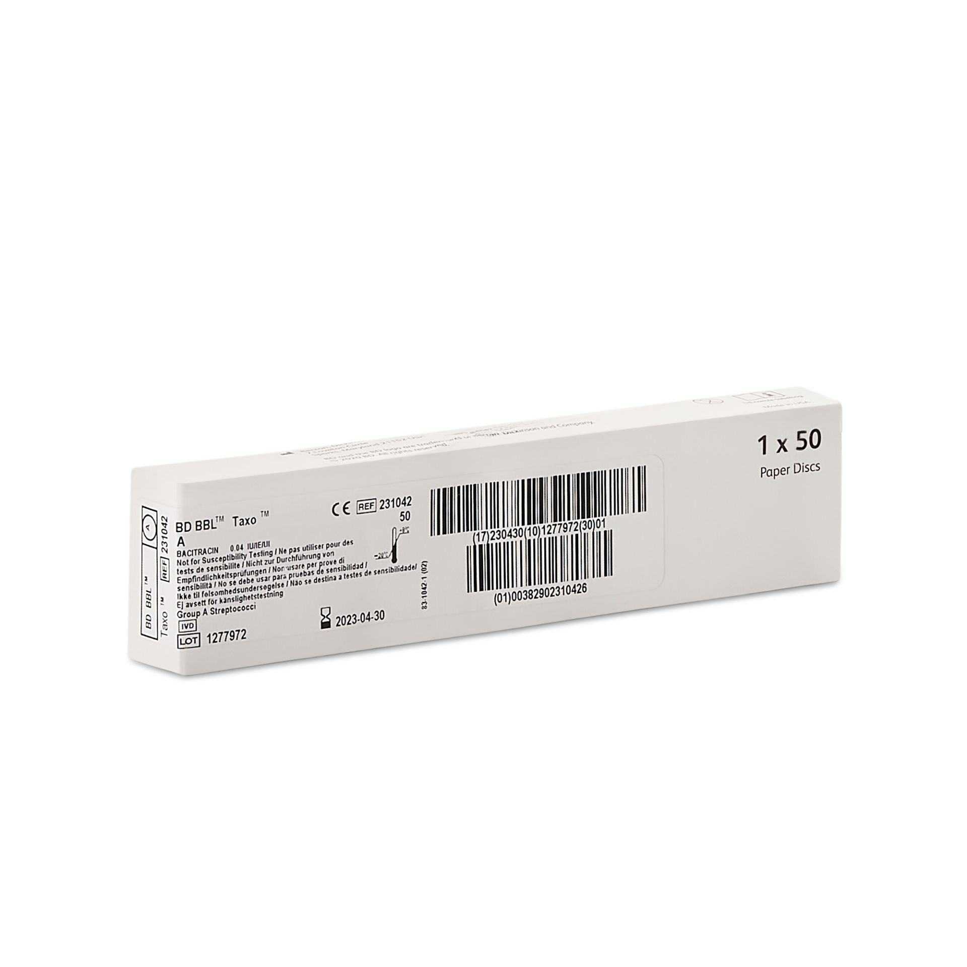 BD Taxo A Bacitracin Disc 231042